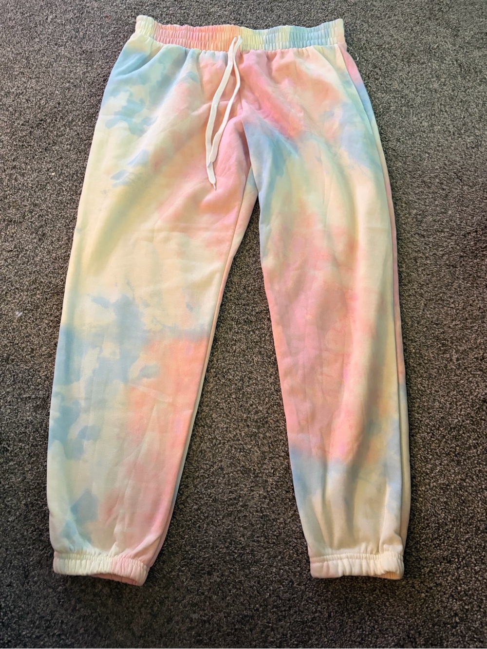 New Bobbie Brooks Tie-Dye Pastel Jogger Sweatpants - Multicolor